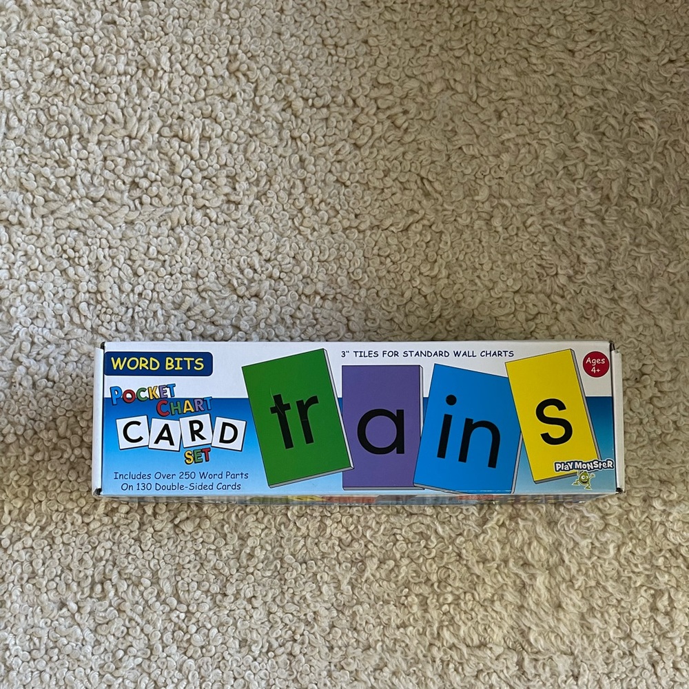 2 Sets of Pocket Chart Cards